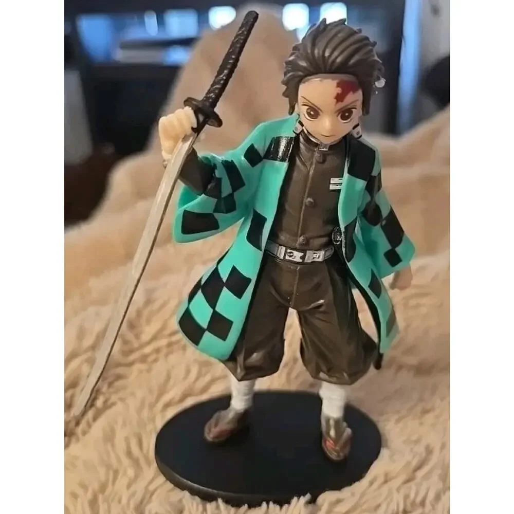 Demon Slayer Figure Anime Figure Model Toys Tanjirou Nezuko noYaiba Kimetsu 5